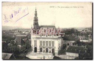 Old Postcard Sens Panoramic L & # 39Hotel City