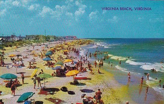 Virginia Beach A View Looking North With Some Of The Numerous Hotel