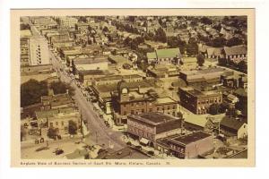 Airplane View, Business Section, Sault Ste Marie, Ontario, 