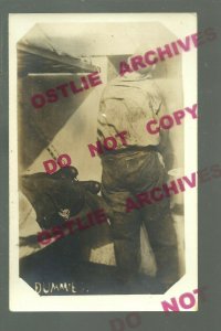 Lincoln NEBRASKA RPPC c1920 STATE PRISON Penitentiary ESCAPE ATTEMPT Dummy