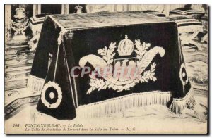 Old Postcard Fontainebleau Palace The Swearing table in the throne room