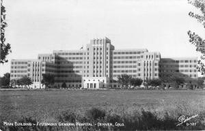 Denver Colorado Fitzsimons Building General Hospital 945 Sanborn RPPC 8184