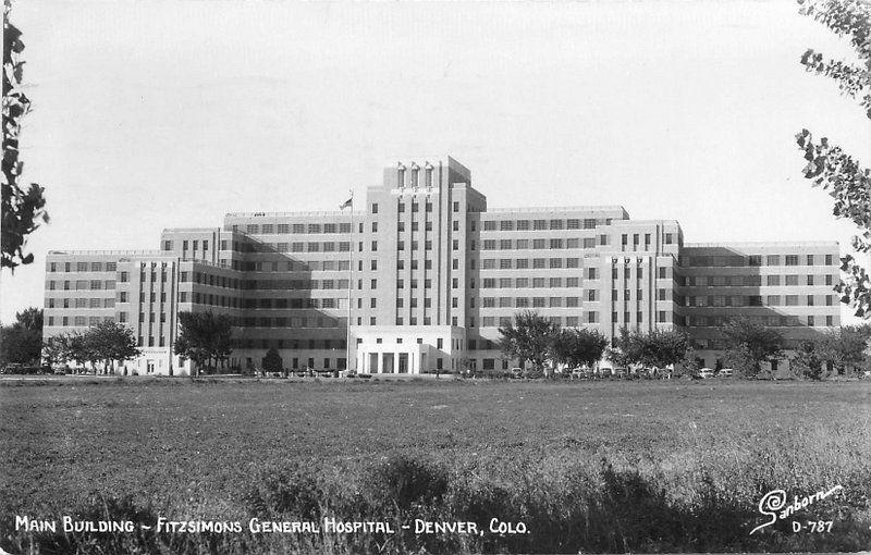 Denver Colorado Fitzsimons Building General Hospital 945 Sanborn RPPC 8184