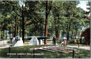 Entrance Garfield Park Chicago Illinois Postcard Posted