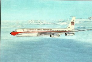 TAP The Airline of Portugal Boeing 707 320B airline issued Airplane Postcard