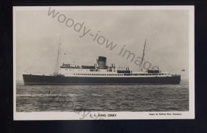 f2160 - Isle of Man Ferry - King Orry - c1959 - postcard