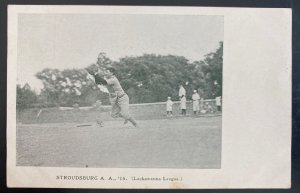 Mint USA Real Picture Postcard Stroudsburg Baseball Game 1905 Lackawanna League