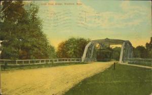 Westfield MA River Bridge c1910 Postcard