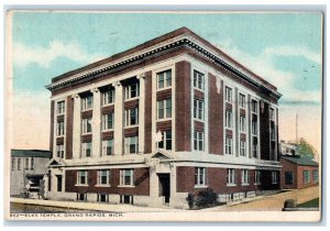 1917 BPOE Elks Temple Grand Rapids Michigan MI Antique Posted Postcard 