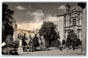 c1950's San Miguel De Allende Mexico Jardin De San Francisco RPPC Photo Postcard 