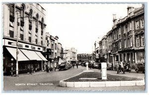 Taunton Somerset England Postcard North Street c1940's Vintage RPPC Photo