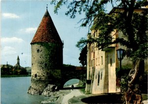 Passau, Danube River, Germany, historic landmarks, stunning art, Postcard