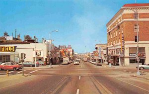 Street Scene Port Angeles Washington 1960s postcard