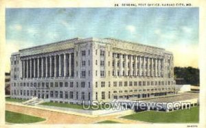 General Post Office - Kansas City, Missouri MO Postcard