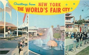 Postcard New York City World's Fair Fountain Colorpicture 1964 23-2253 
