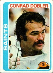 1978 Topps Football Card Conrad Dobler New Orleans Saints sk7443