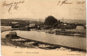 CPA CHAGNY Bassin du Canal (649506)