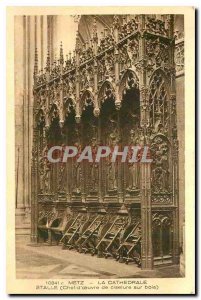 Old Postcard Metz 'Cathedral Stalls
