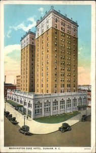 Durham North Carolina NC Washington Duke Hotel Vintage Postcard