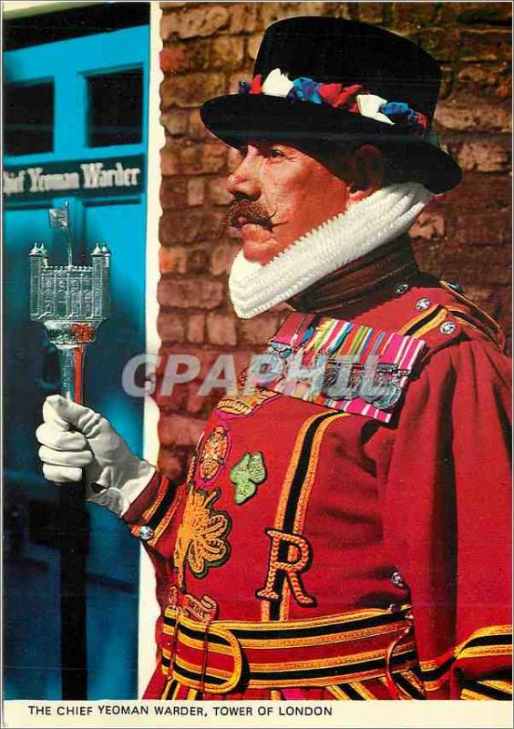 Modern Postcard The Chief Yeoman Warder Tower of London Folklore