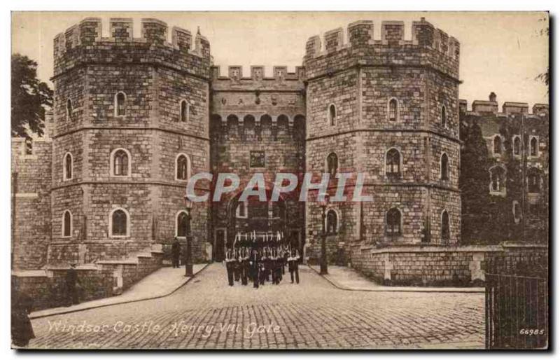 Great Britain Great britain Old Postcard Windsor Castle castle Herny VIII