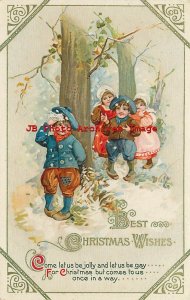 Christmas, Wildt & Kray No 2851-1, Gelatin, Dutch Children Playing in the Woods