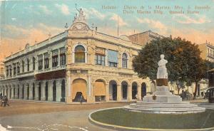 br103926 daily marina bldg quesada statue habana havana central america