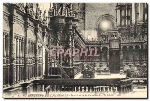 Old Postcard Organ Saint Bertrand de Comminges Interior of the Cathedral Choir