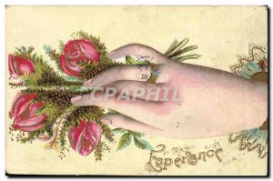 Old Postcard Fantasy Flowers Esperance