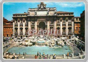 Postcard Modern Rome Trevi Fountain