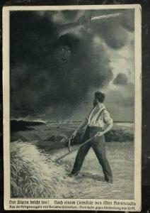 Mint Germany Picture Postcard RPPC the storm starts after