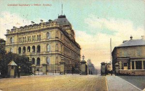 Colonial Secretary's Office Sydney NSW Australia 1908 postcard