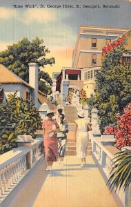 Rose Walk St. George Hotel St. George's Bermuda Postal used unknown 