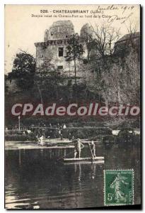 Postcard Chateaubriant Old Dungeon Ruin Du Chateau Fort