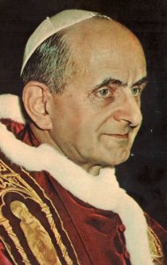 VINTAGE POSTCARD POPE JOHN PAUL VI NEW YORK WORLD'S FAIR TO VATICAN 1964 (RARE)