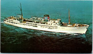 1950s S.S. Ariadne Eastern Steamship Lines at Miami Florida Postcard