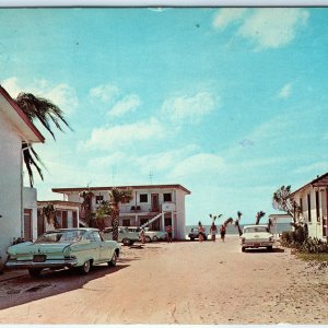 c1950s St Petersburg, FL Surf Song Cottages Hotel Inn Gulf Fishing Cars PC A145