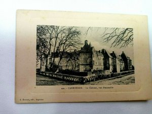 France, Carrouges Le Chateau vue d'ensemble Street View, Vintage Postcard