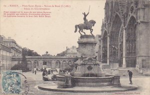 France Nancy Place Saint Epvre Statue de Ren II Palais du Governement 1909