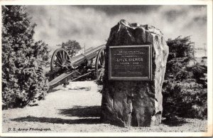 Vtg 1950s Memorial Honoring Joyce Kilmer Camp Kilmer New Brunswick NJ Postcard