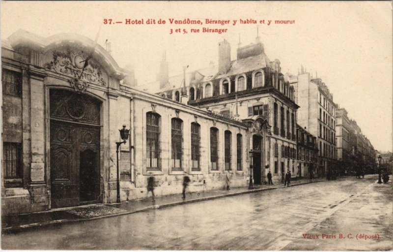 CPA PARIS 4e - Hotel dit de Vendome (56875)