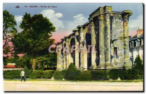 Old Postcard Reims Mars Gate