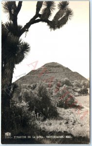 c1920s Teotihuacan, Mexico RPPC Pyramid of the Sun Ancient EARLY Wild Photo A163