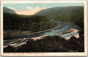 1919 PA-Pennsylvania, Kittatinny House and River, Delaware Water Gadp, Postcard