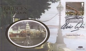 Professor Chris Wise Engineer London Bridge Hand Signed First Day Cover