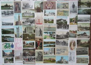 Lot of 508 ANTIQUE & VINTAGE POSTCARDS RPPC TOWNS VIEWS RPPC COMIC NO CHROMES 