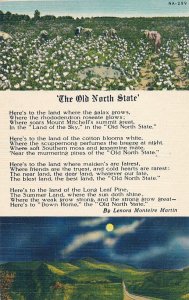 The Old North State - North Carolina - Poem by Lenora Monteire Martin - Linen