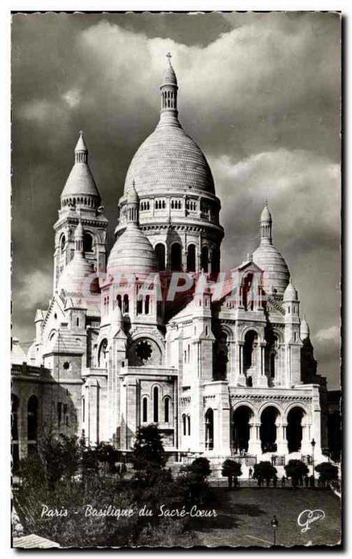 Old Postcard From Paris Sacre Coeur Basilica Montmartre