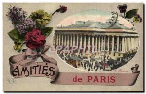 Old Postcard Amities the Paris Stock Exchange