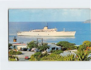 M-125650 M/S Victoria Entering the harbor in St Thomas Virgin Islands